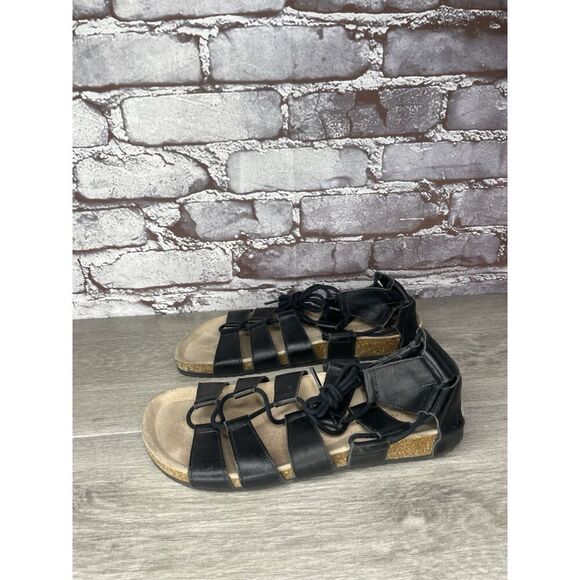 Loeffler Randall Black Leather Pascal Gladiator Strappy Sandals Women Sz 38EU/7M - Picture 16 of 16